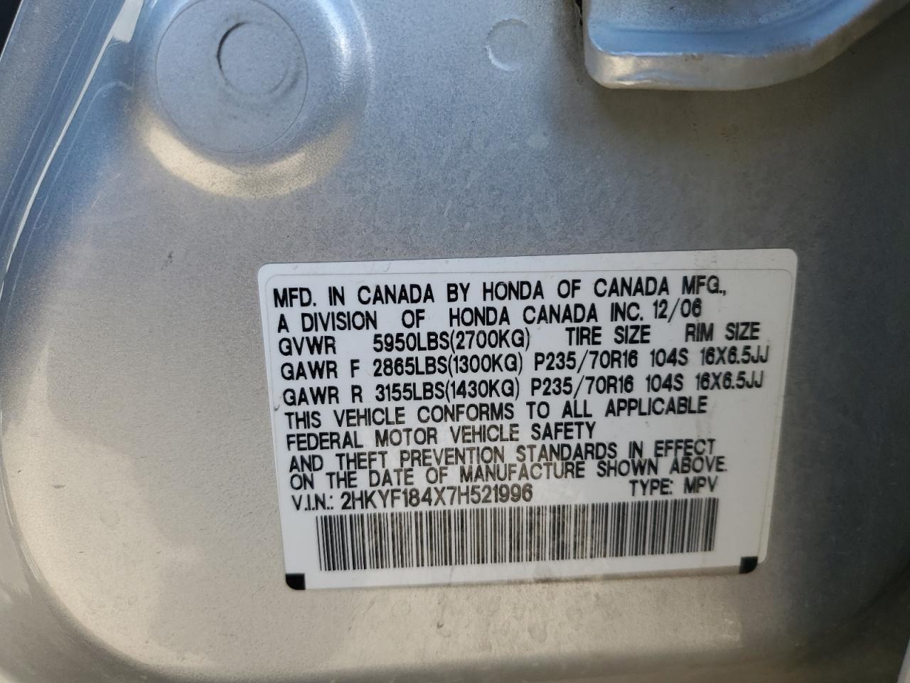 2007 Honda Pilot - Image 14