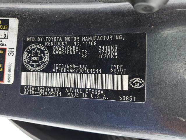 2009 TOYOTA CAMRY HYBRID