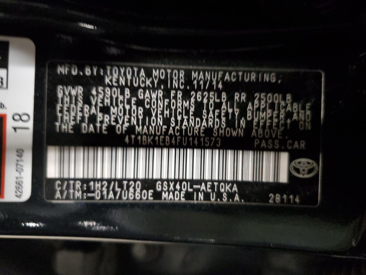 2015 Toyota Avalon - Image 12