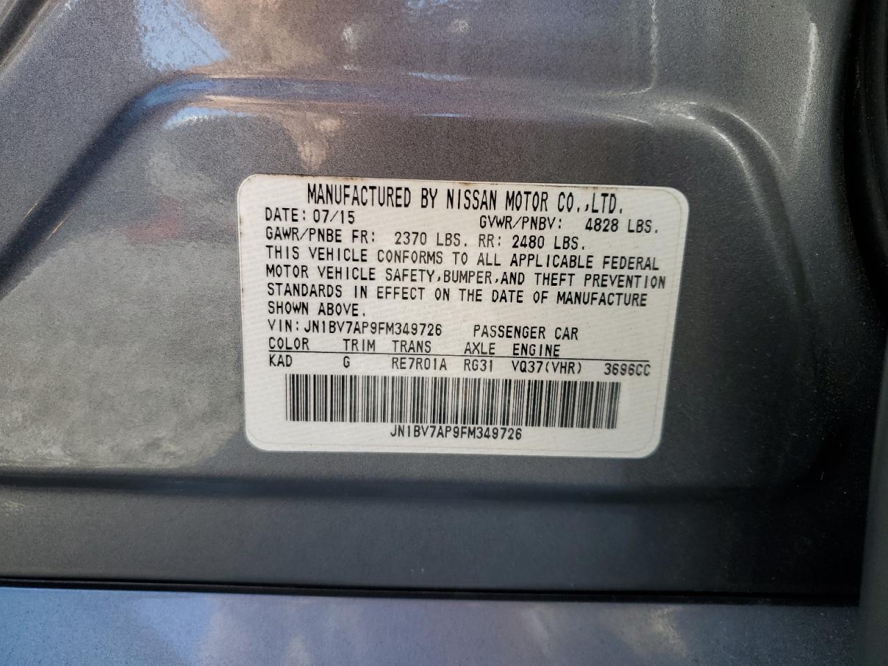 2015 Infiniti Q50 - Image 14