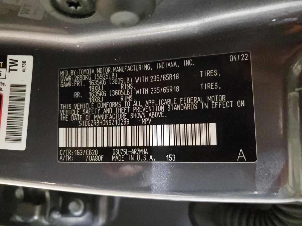 2022 Toyota Highlander - Image 15