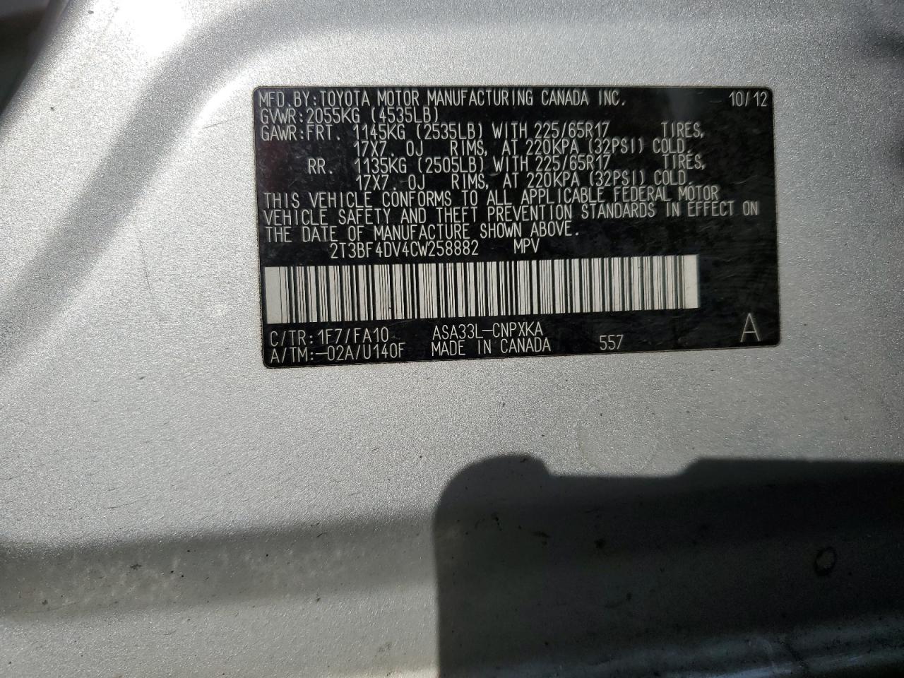 2012 Toyota RAV 4 - Image 14