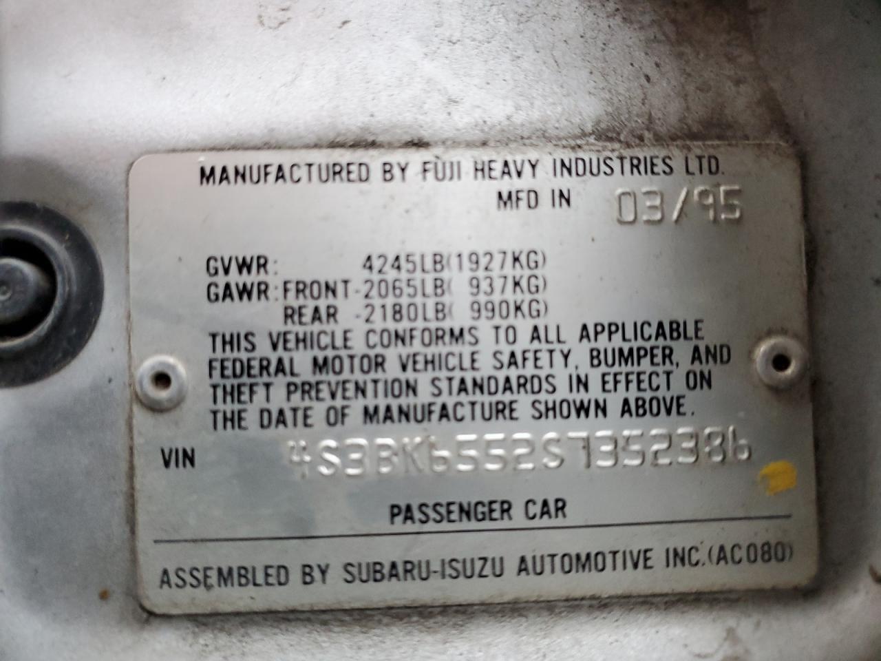 1995 Subaru Legacy - Image 14