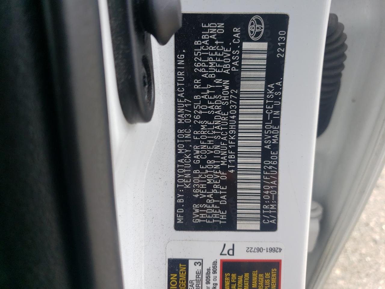 2017 Toyota Camry - Image 15