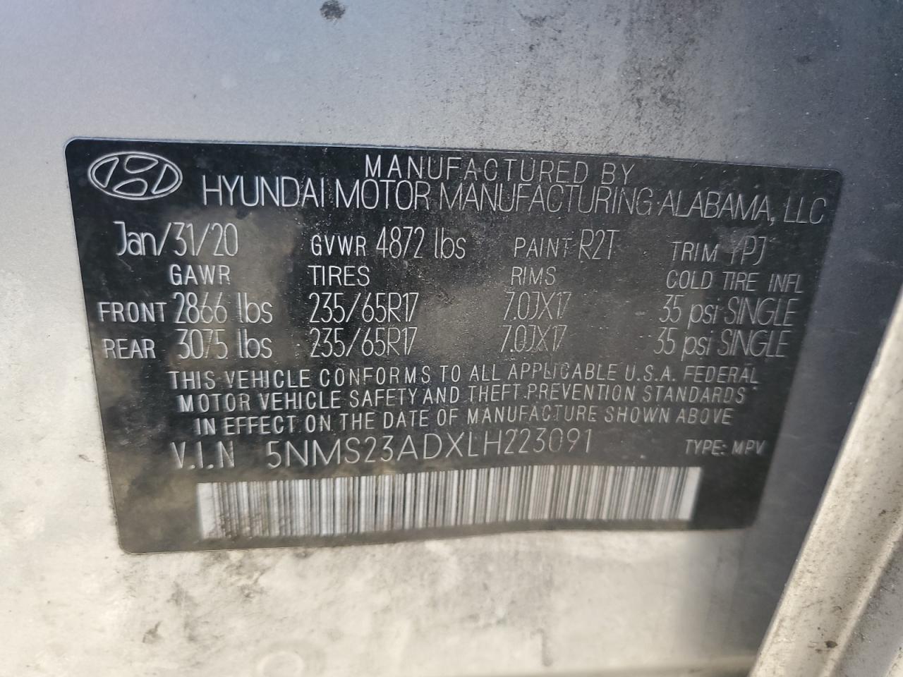 2020 Hyundai Santa Fe - Image 13
