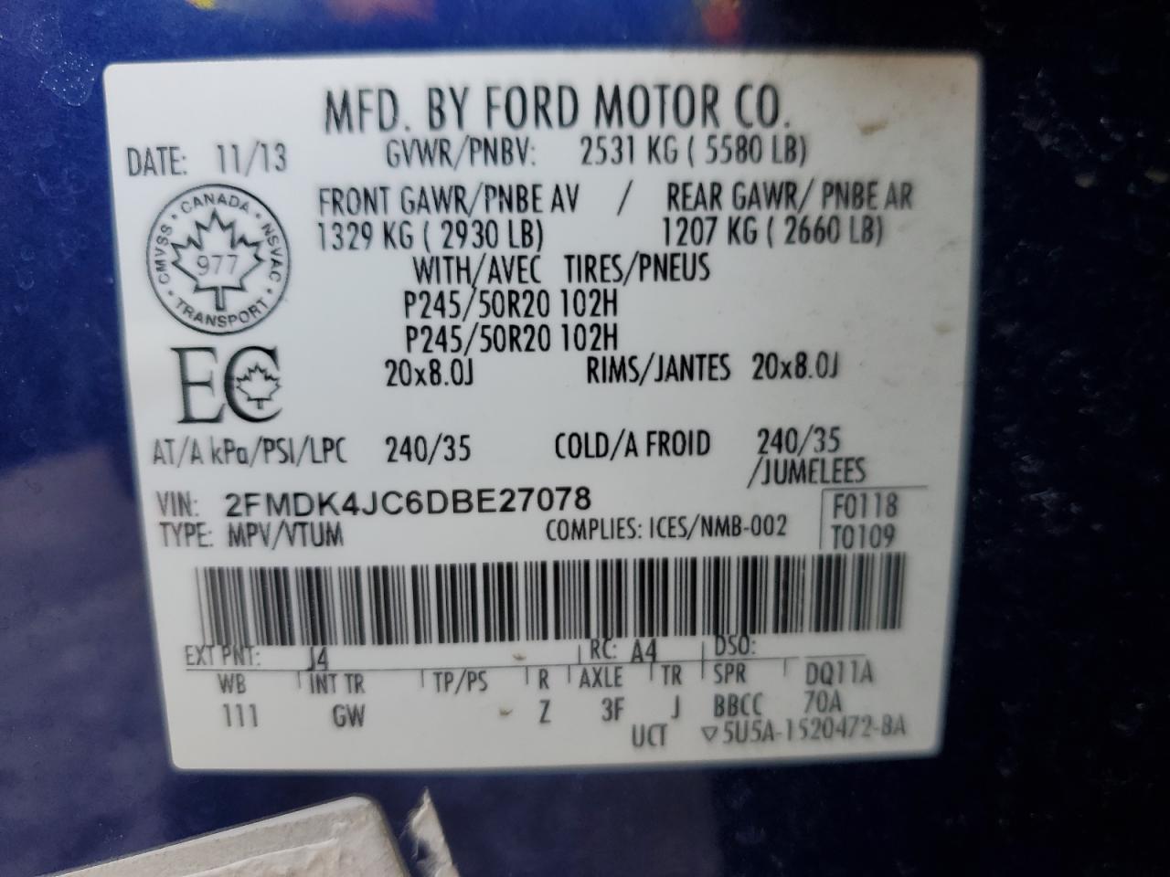2013 Ford Edge - Image 13