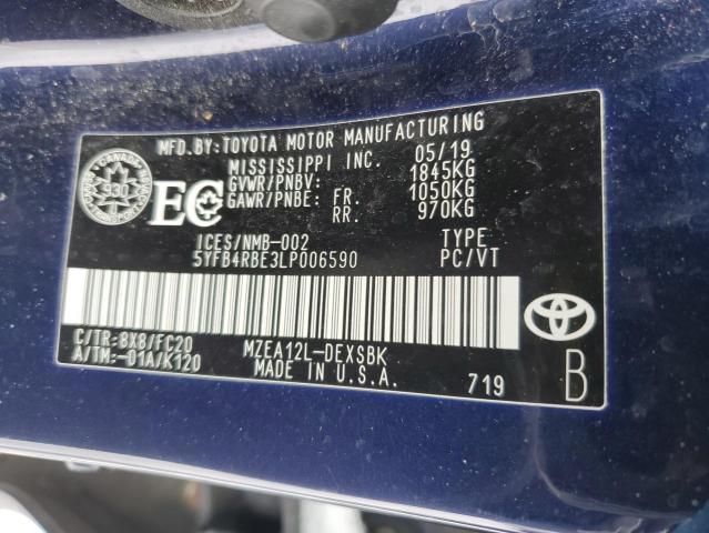 2020 TOYOTA COROLLA SE