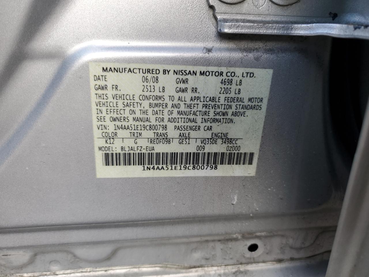 2009 Nissan Maxima - Image 13