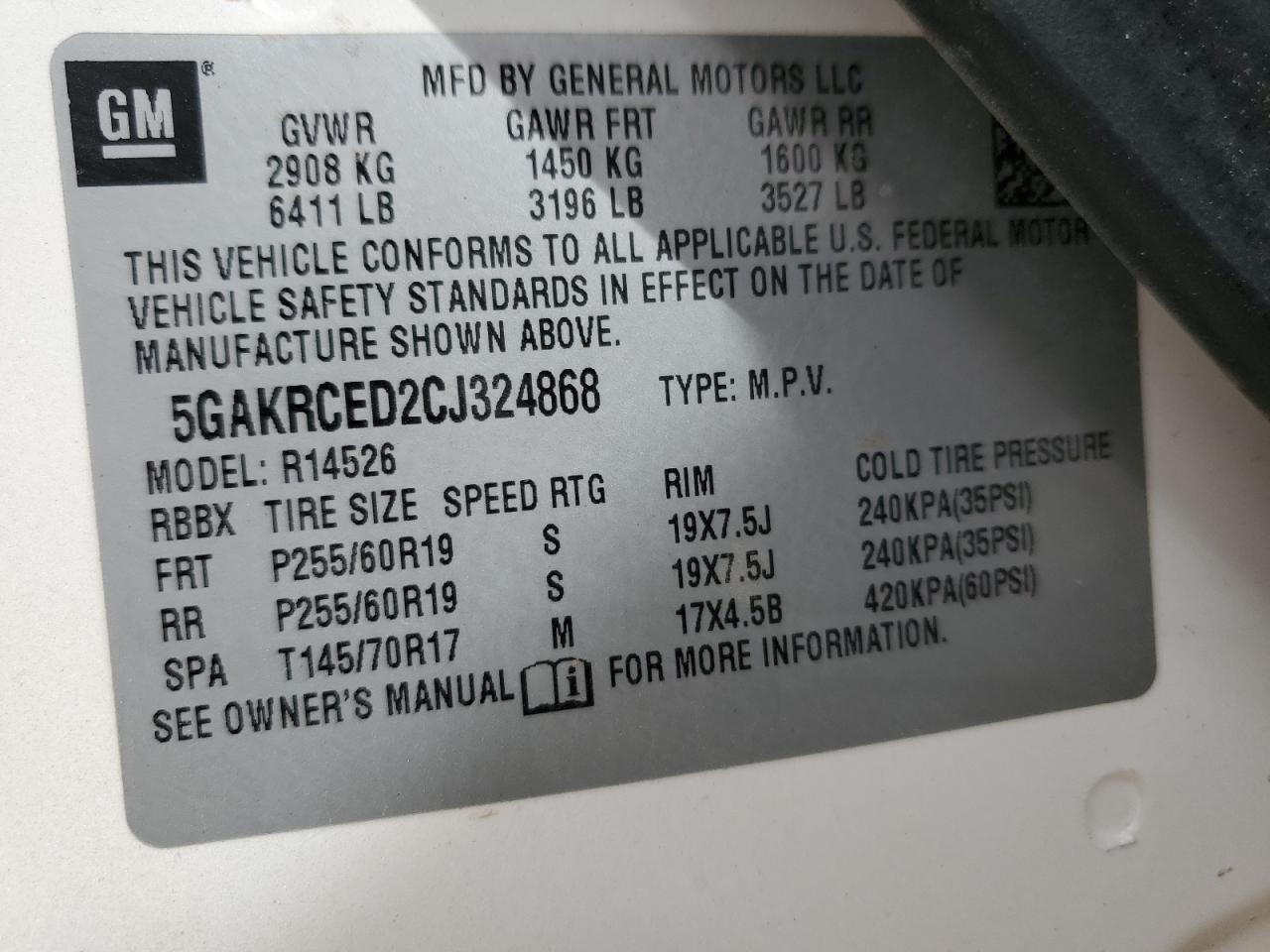 2012 Buick Enclave - Image 15