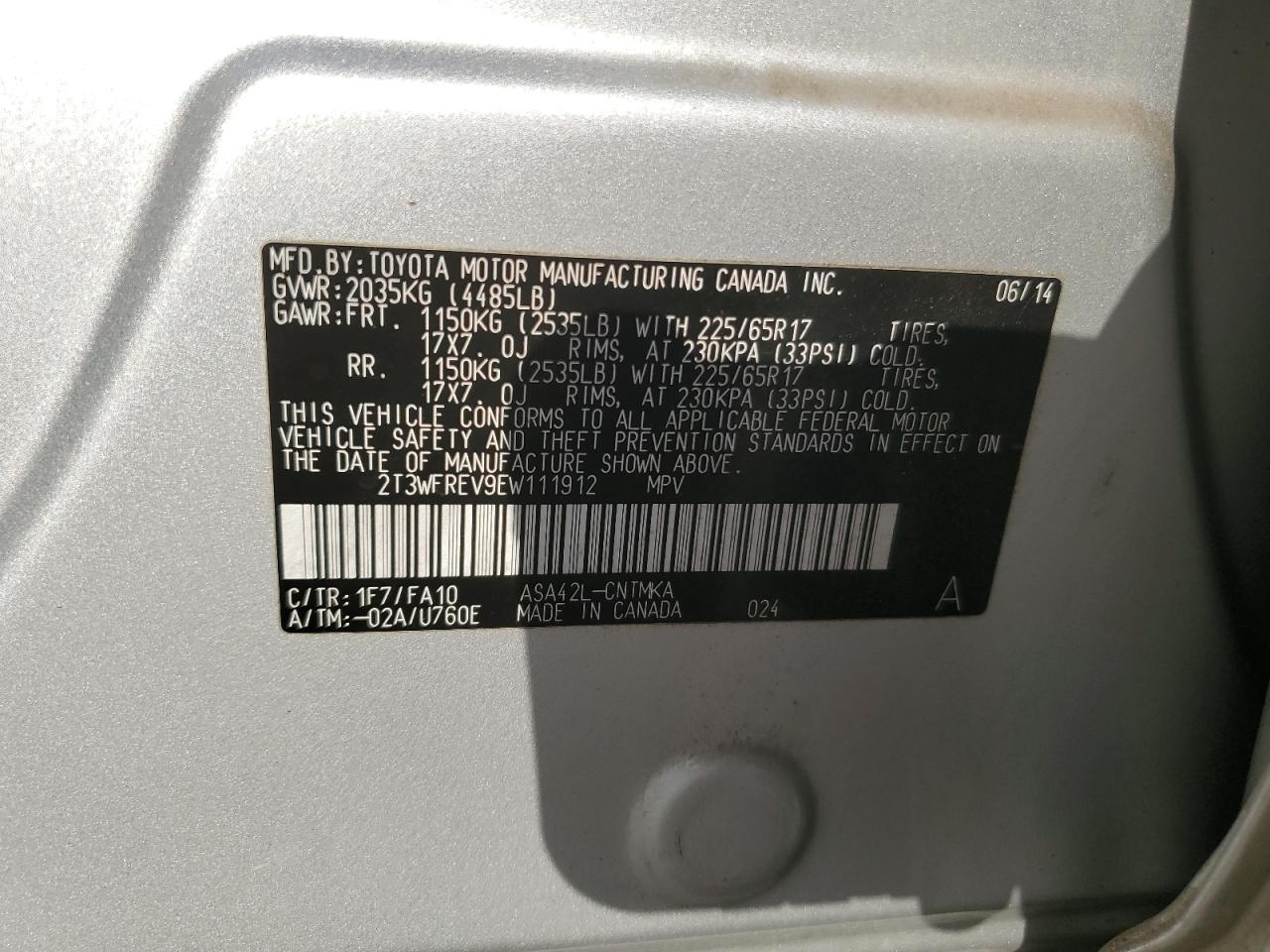 2014 Toyota RAV 4 - Image 13