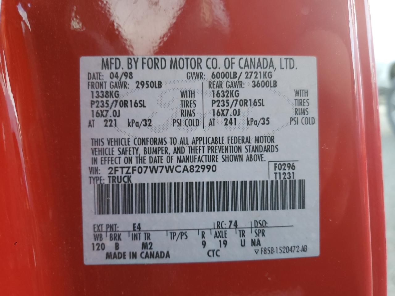 1998 Ford F-150 - Image 12