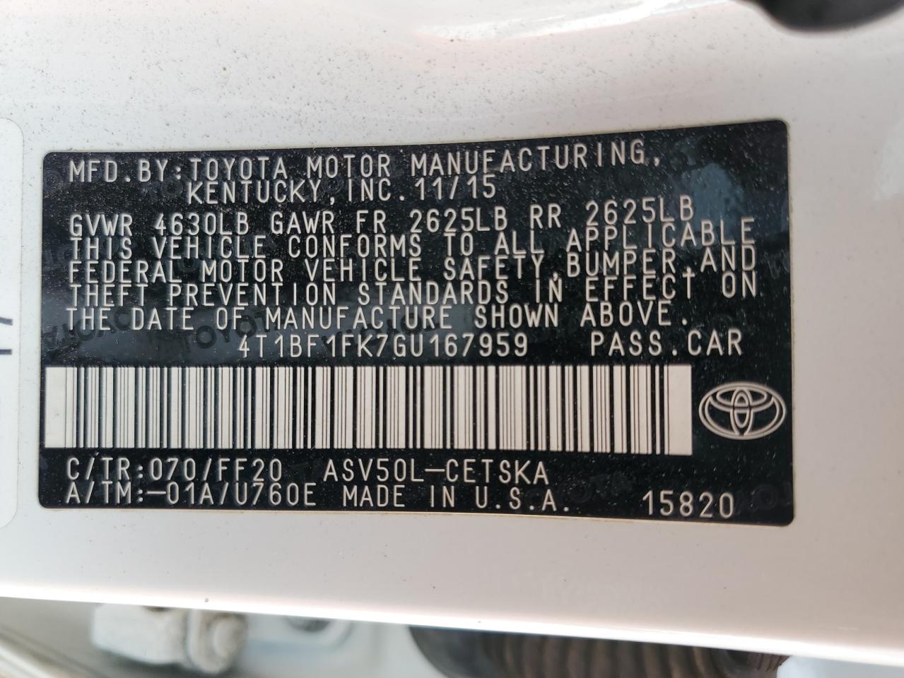 2016 Toyota Camry - Image 15