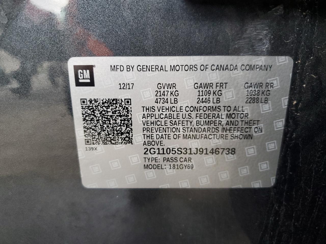 2018 Chevrolet Impala - Image 14