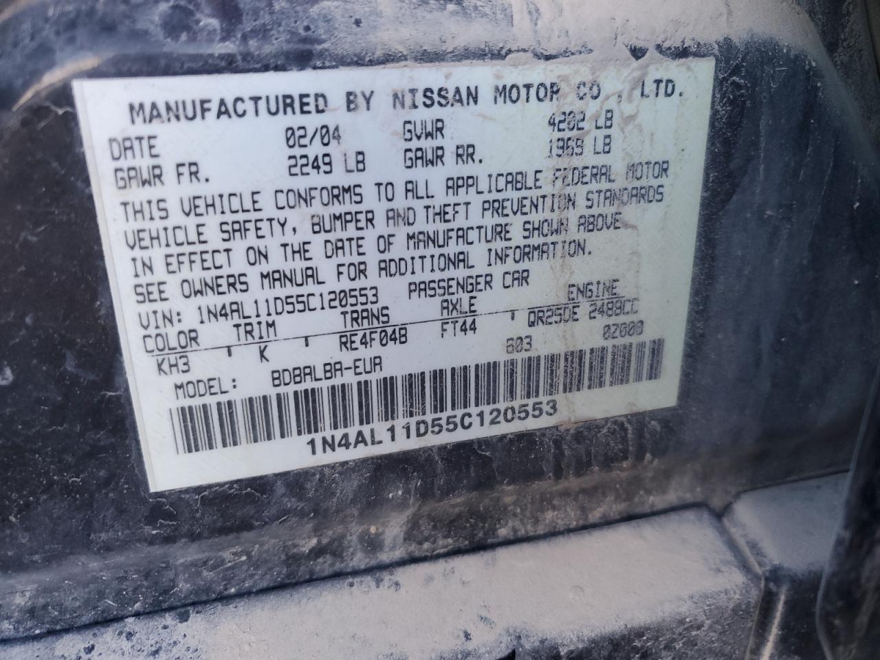 2005 Nissan Altima - Image 14