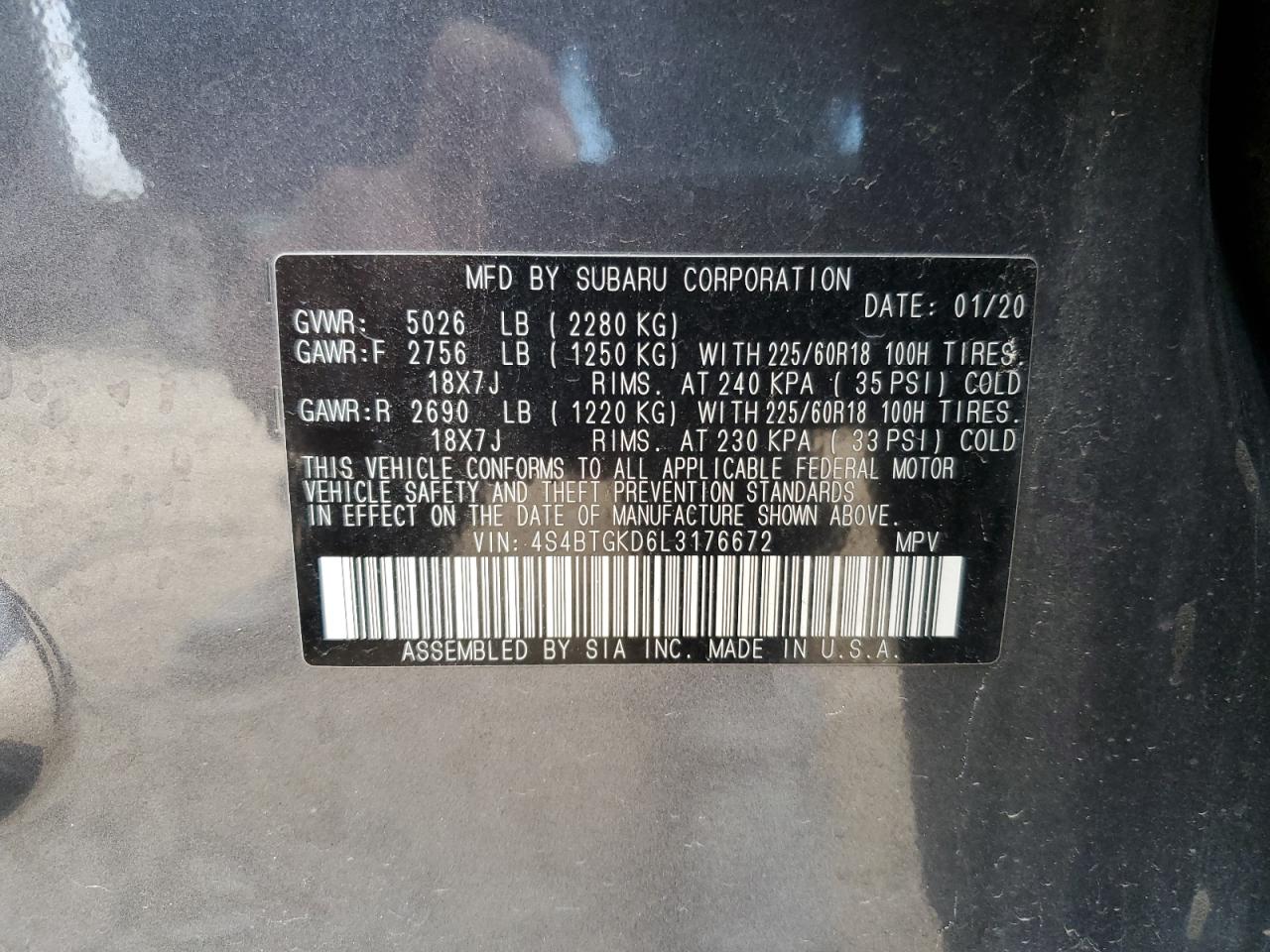 2020 Subaru Outback - Image 14