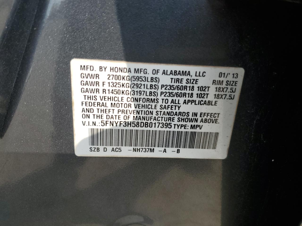 2013 Honda Pilot - Image 16