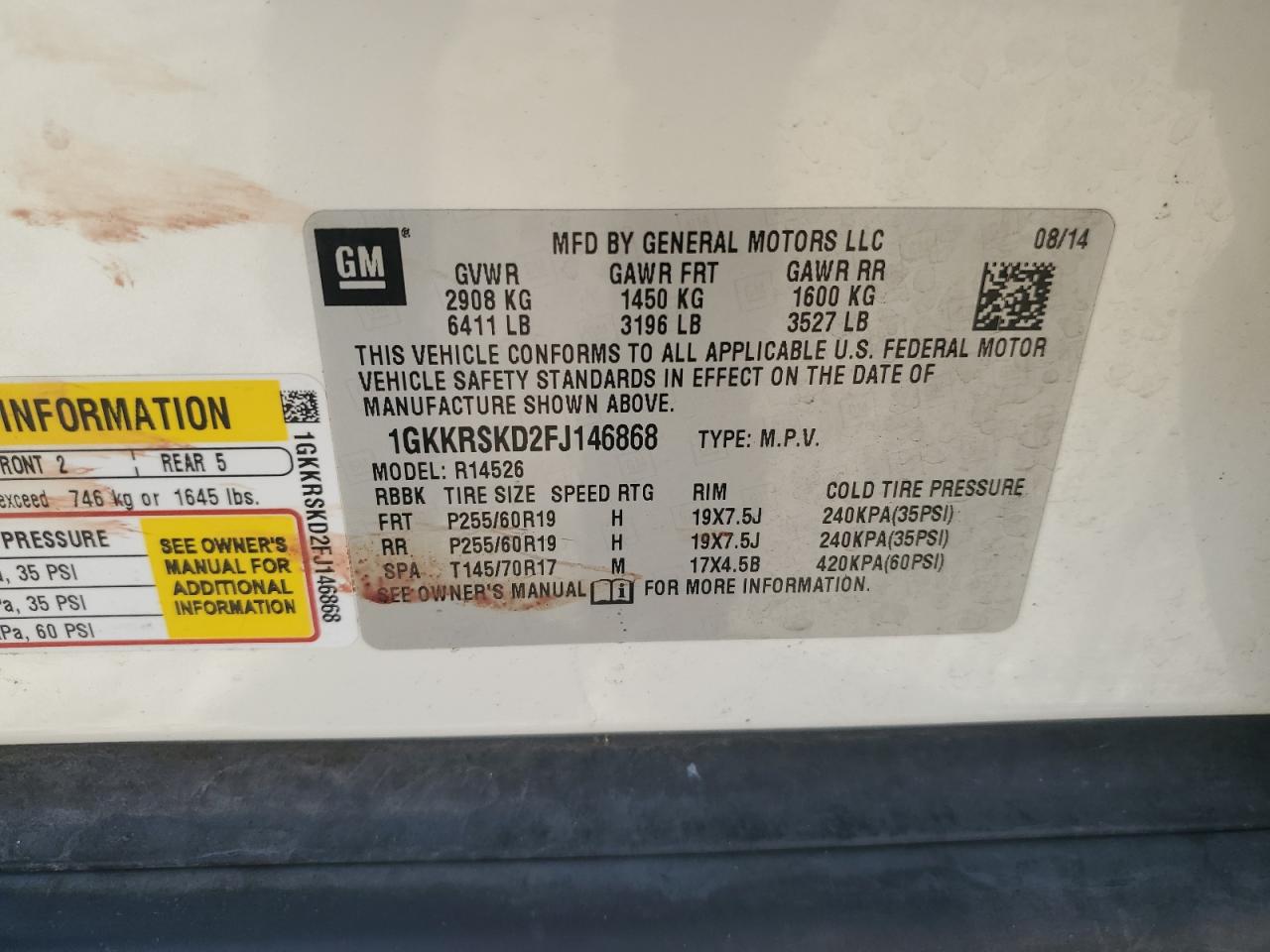 2015 GMC Acadia - Image 14