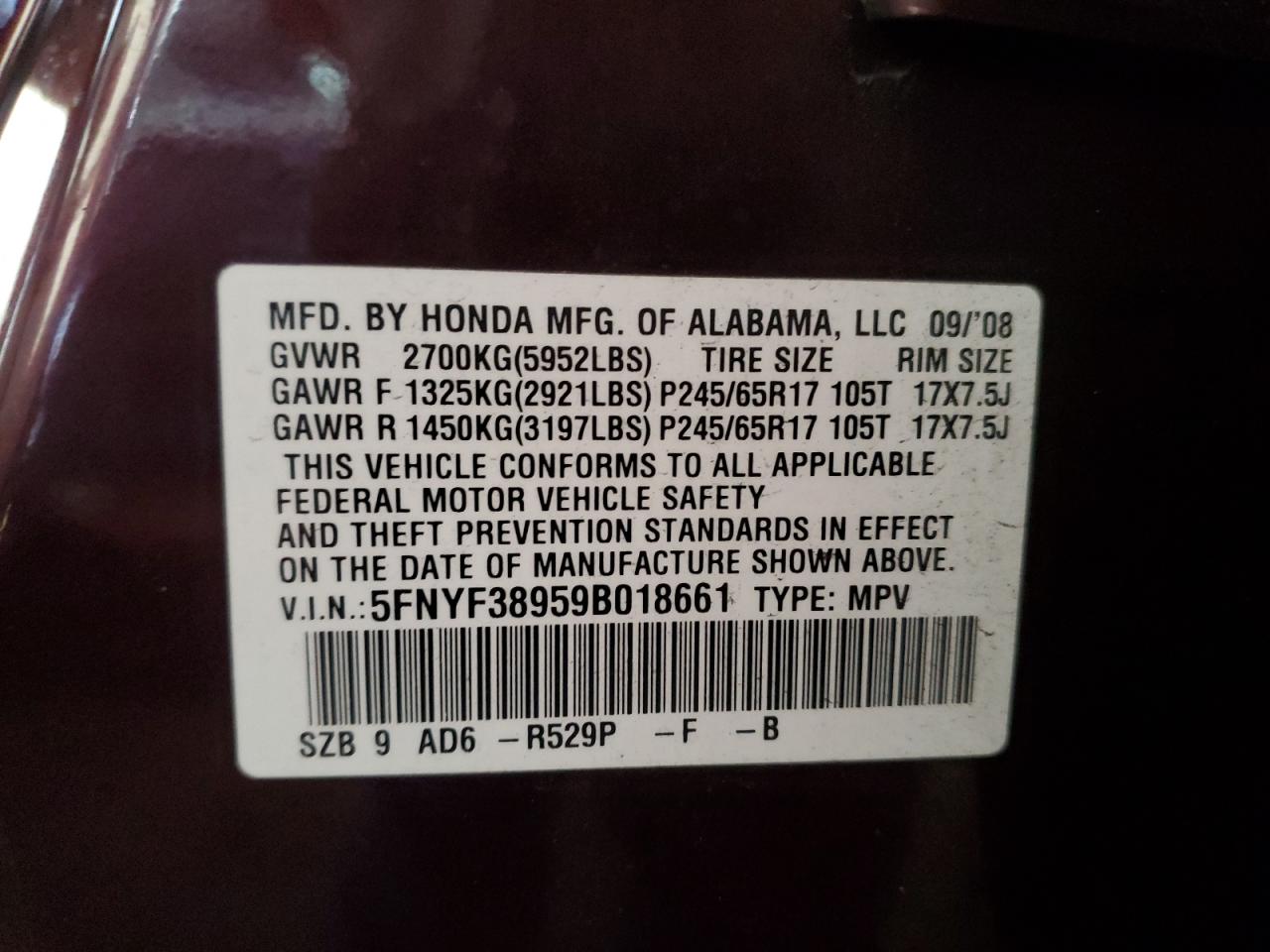 2009 Honda Pilot - Image 13
