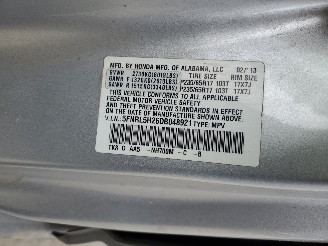 2013 Honda Odyssey - Image 14