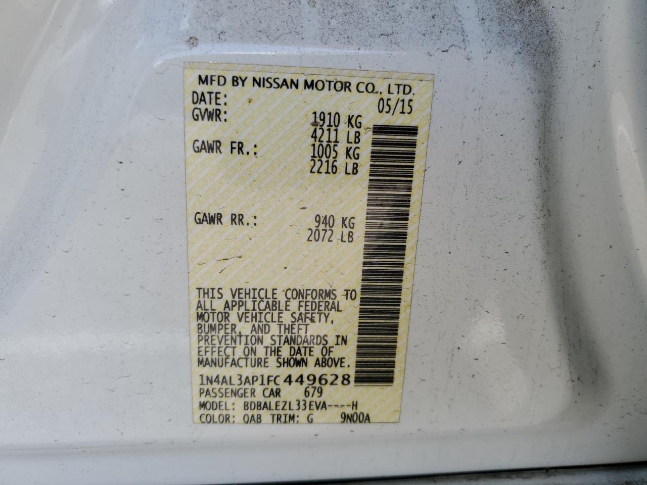 2015 Nissan Altima - Image 12