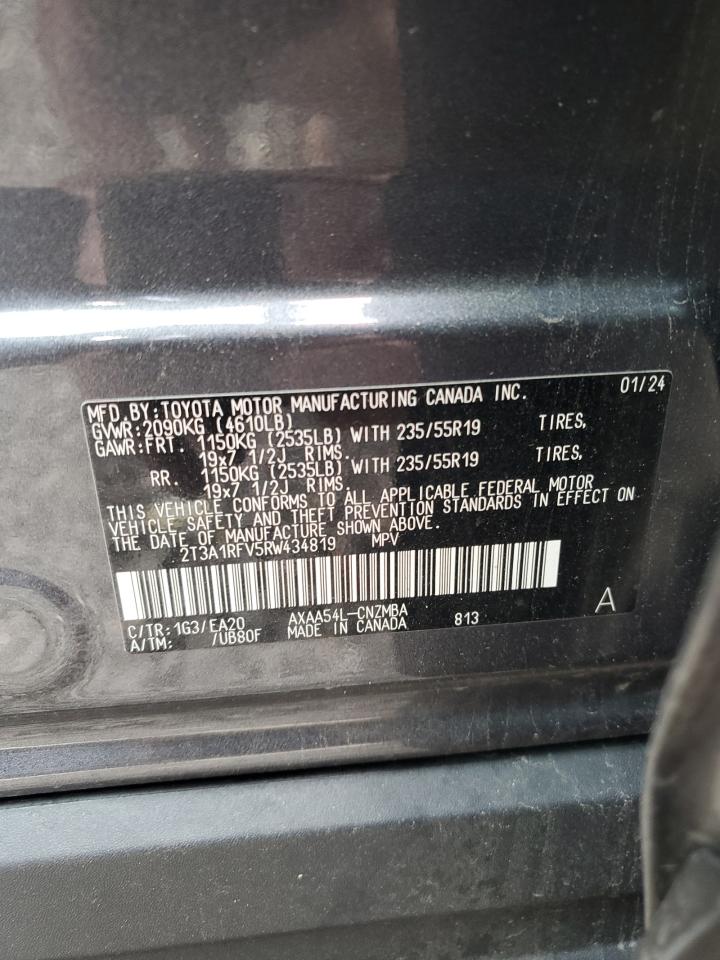 2024 Toyota Rav4 Xle Premium VIN: 2T3A1RFV5RW434819 Lot: 88366195