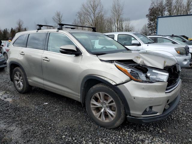  TOYOTA HIGHLANDER 2015 Gold