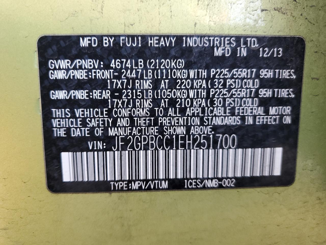 2014 Subaru XV - Image 12