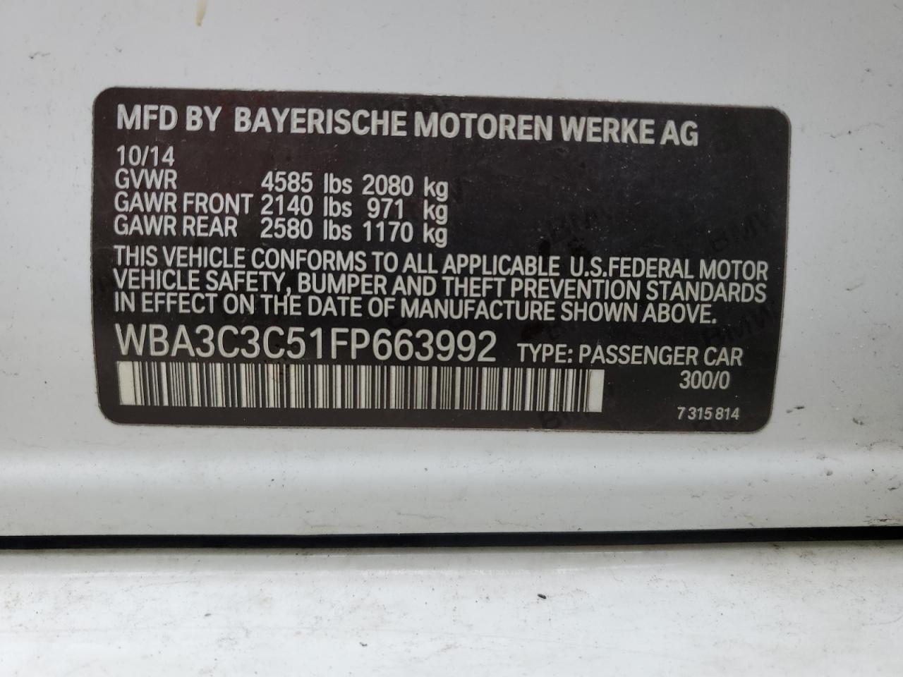 2015 BMW 3er - Image 12