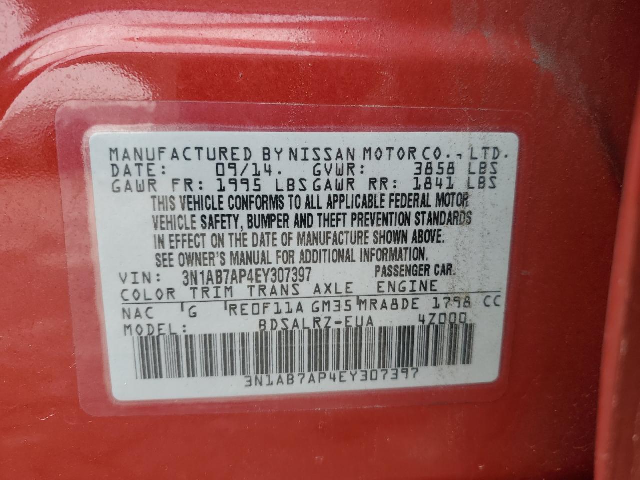 2014 Nissan Sentra - Image 14