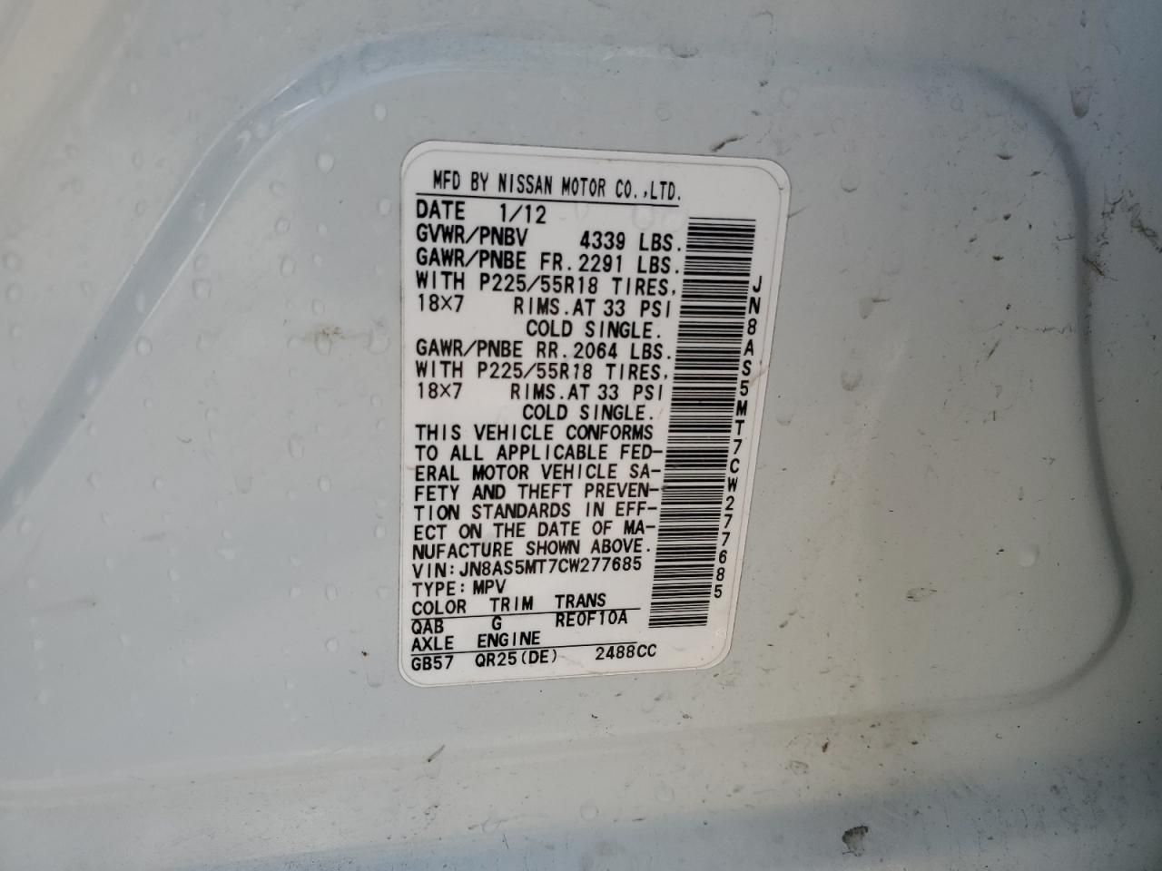 2012 Nissan Rogue - Image 12