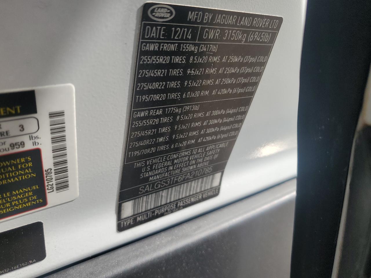 2015 Land Rover Range Rover - Image 13