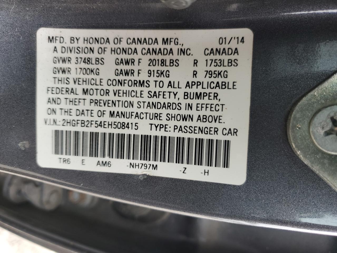 2014 Honda Civic - Image 12