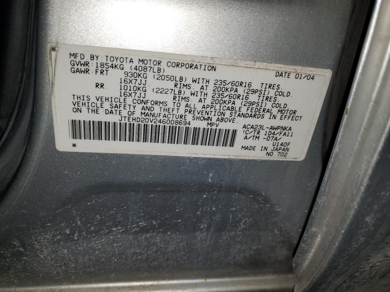 2004 Toyota RAV 4 - Image 13