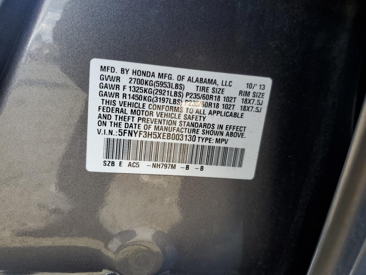 2014 Honda Pilot - Image 14