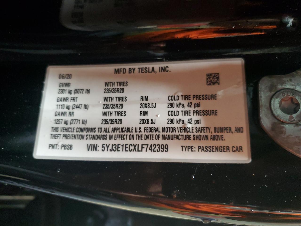 Фото: 5YJ3E1ECXLF742399 - 12