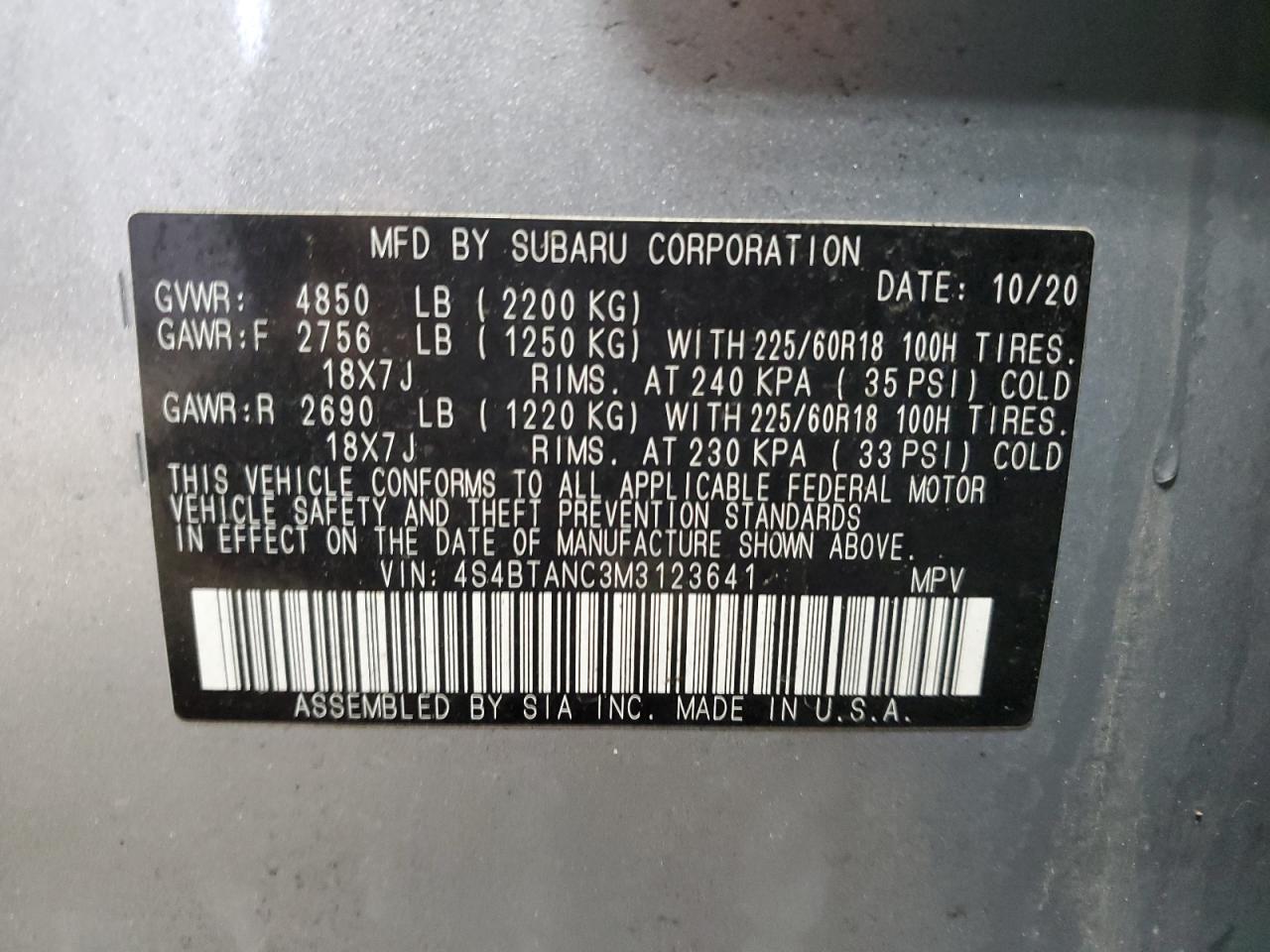 2021 Subaru Outback - Image 14