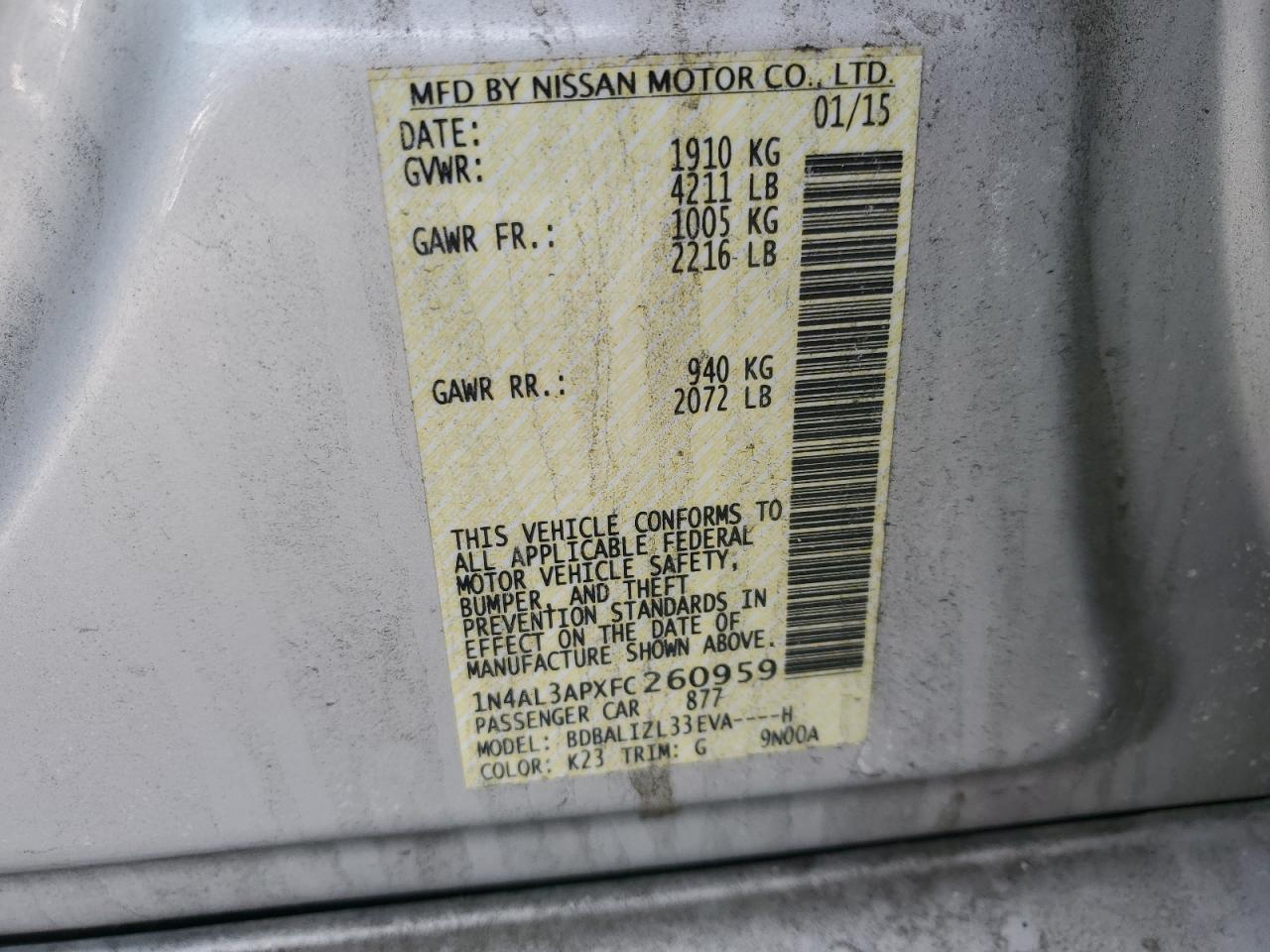 2015 Nissan Altima - Image 12