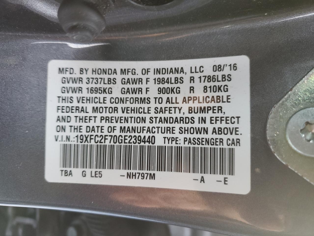 2016 Honda Civic - Image 12