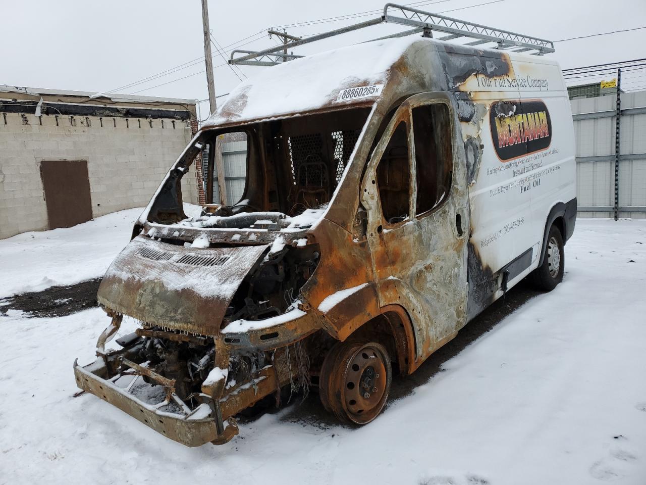 2019 Ram Promaster 2500 2500 High იყიდება New Britain-ში, CT - Burn