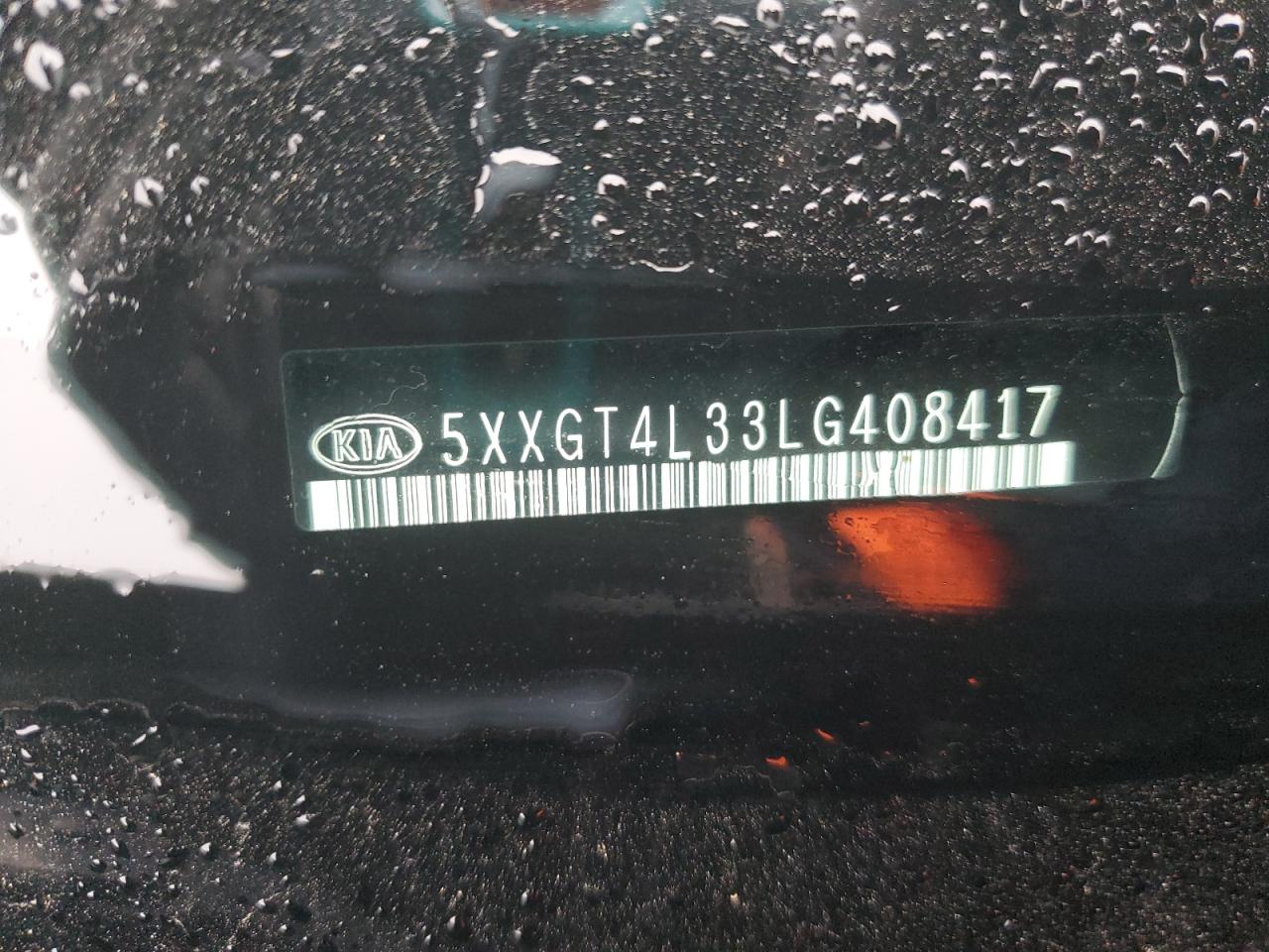 5XXGT4L33LG408417 - 2020 Kia OPTIMA - #undefined