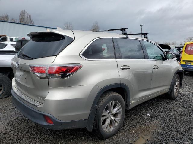  TOYOTA HIGHLANDER 2015 Gold