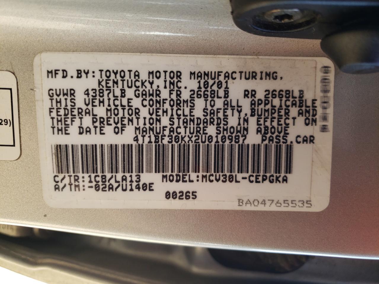 2002 Toyota Camry - Image 14