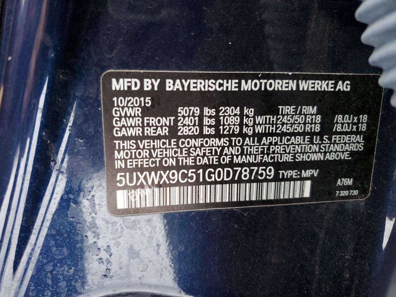 2016 BMW X3 - Image 13
