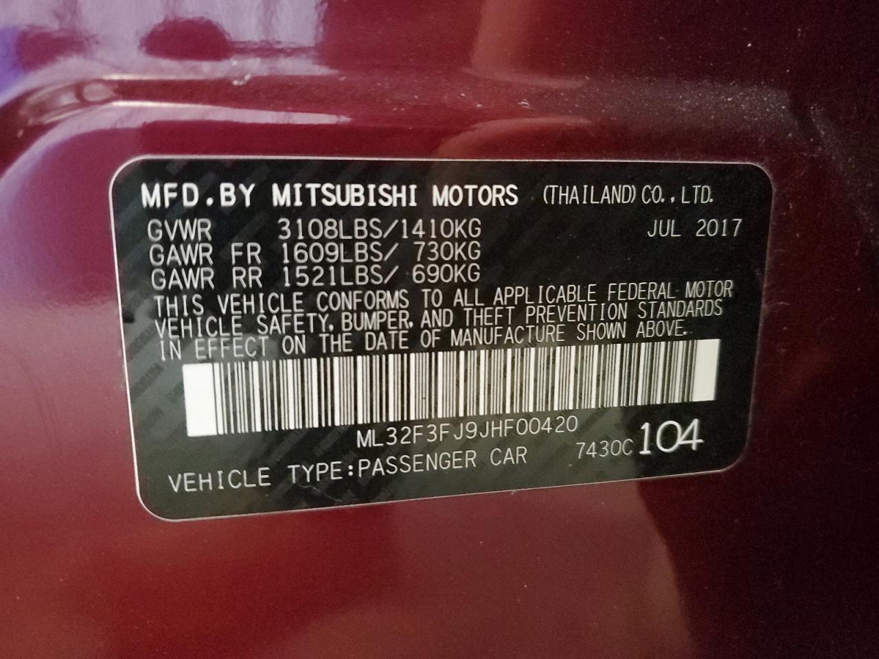 2018 Mitsubishi Mirage - Image 14