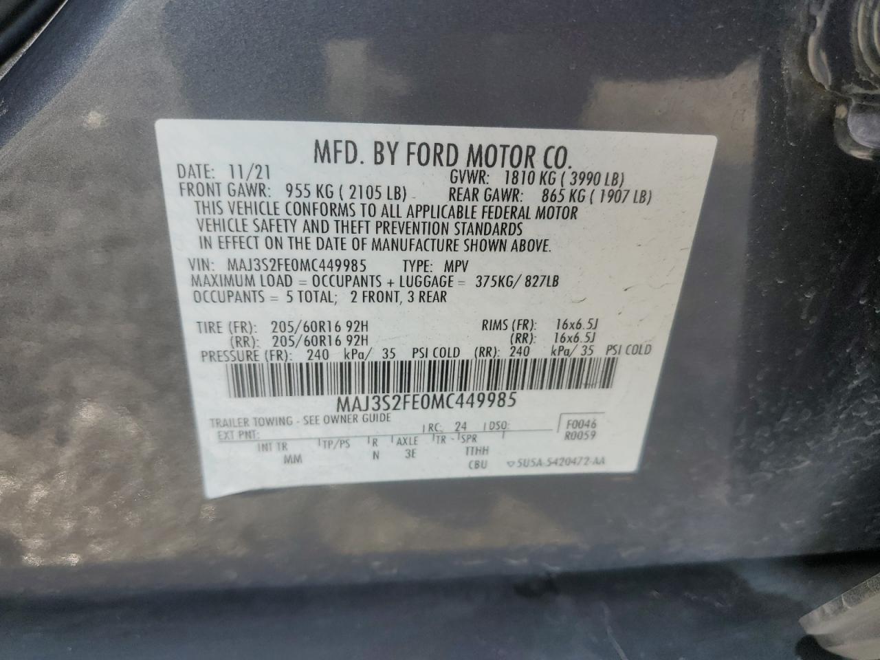 2021 Ford EcoSport - Image 15