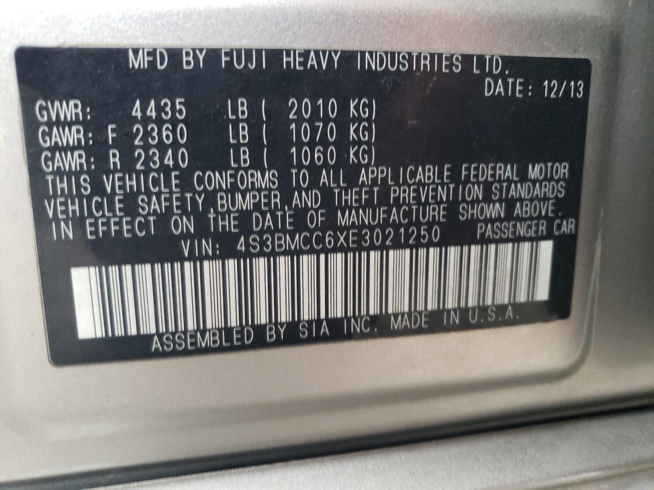 2014 Subaru Legacy - Image 13