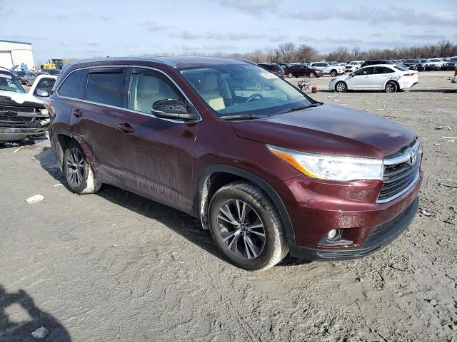 Parquets TOYOTA HIGHLANDER 2016 Maroon