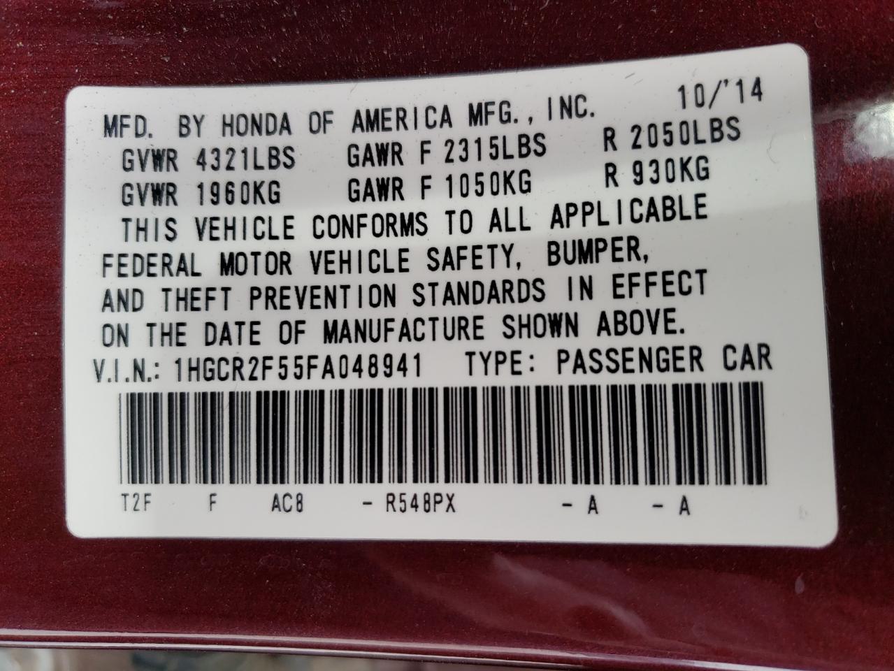2015 Honda Accord - Image 15
