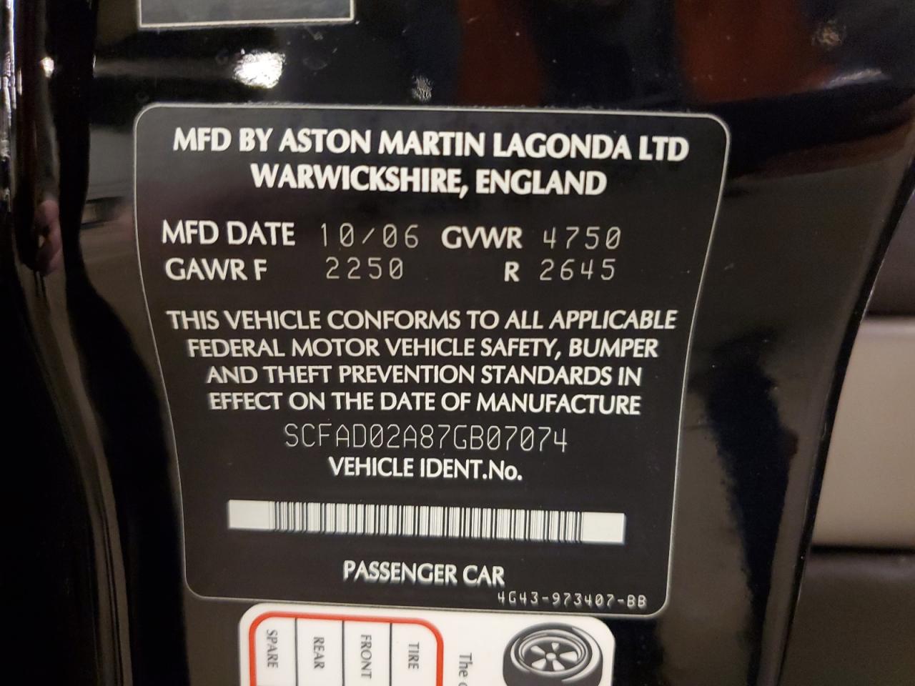 2007 Aston Martin DB9 - Image 12
