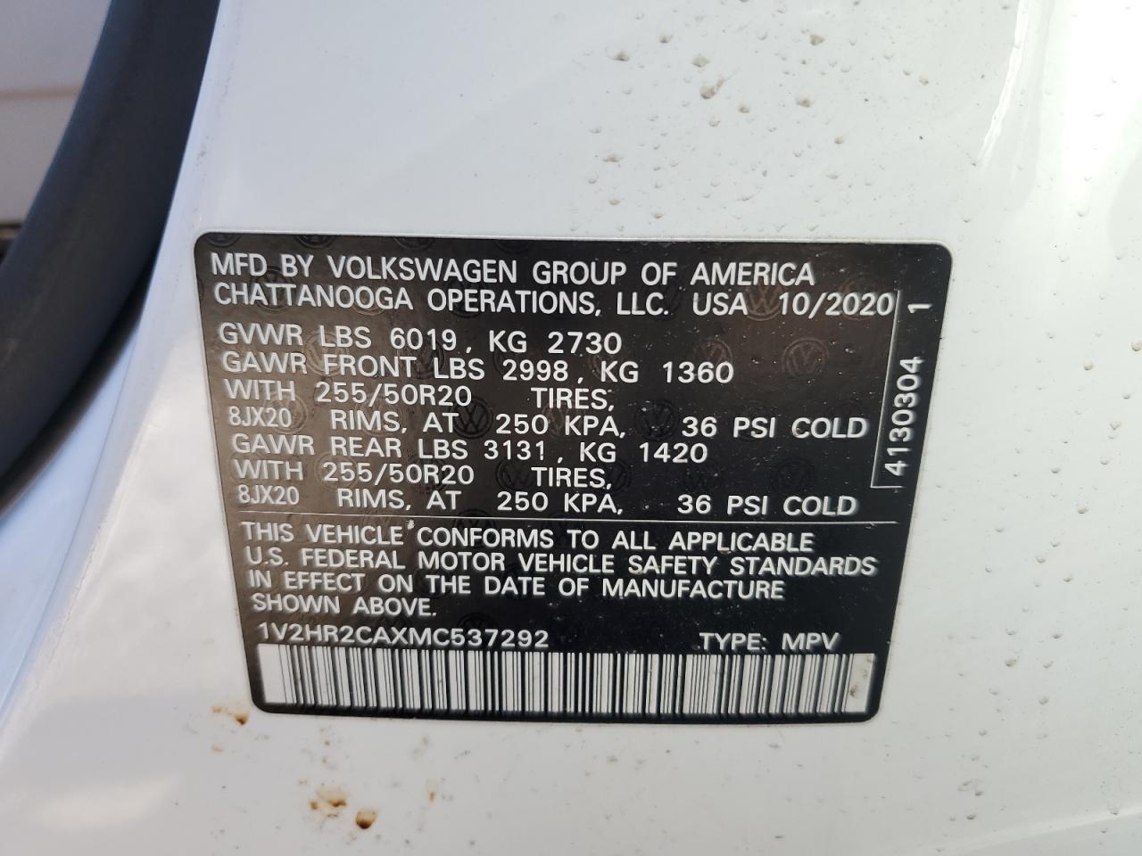 2021 Volkswagen Atlas - Image 14